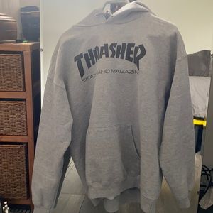 Thrasher grey hoodie